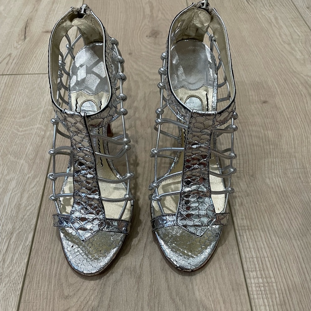 Beautiful silver shoes